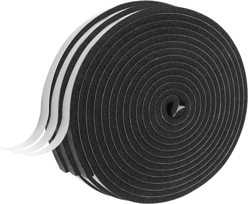 Vista 20 de Cinta aislante de espuma autoadhesiva, burletes de 1 x 1/8 pulgadas x 5 metros para puertas y ventanas, sello de puerta a prueba de sonido