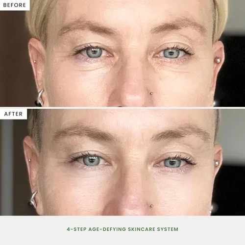 Vista 6 de The Spa Dr. Kit facial de 4 pasos para mujeres, kit de cuidado de la piel para 30 días, kit facial antiaginoso, cuidado orgánico de la piel