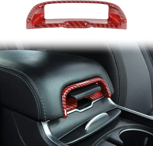 Vista 8 de Voodonala Para cargador consola central reposabrazos interruptor interruptor cubierta para 2011-2024+Dodge Charger, Chrysler 300c Accesorios