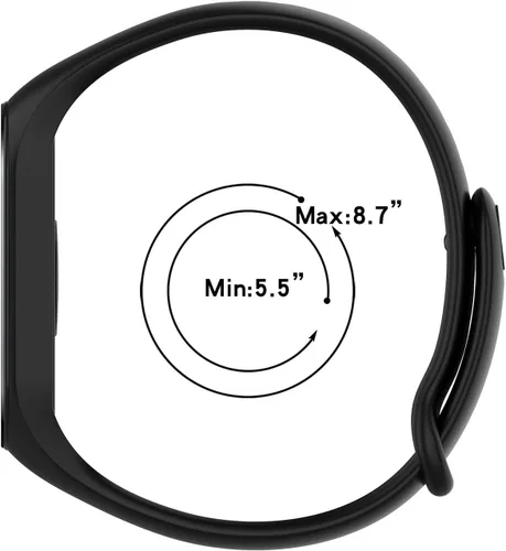 Vista 9 de KOMI Correa compatible con Xiaomi Smart Band 6, correa de silicona de repuesto para reloj inteligente Xiaomi Mi Band 7/6/5, pulsera ajustable