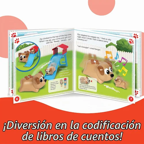 Vista 5 de Learning Resources Coding Critters Ranger & Zip, juego de 22 piezas, a partir de 4 años, juguete de codificación temprana sin pantalla para niños