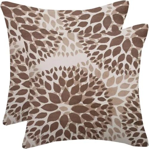 Vista 19 de Fundas de almohada azul marino verde 16x16 pulgadas, juego de 2 fundas de almohada rústicas, almohadas decorativas de aguamarina naranja floral