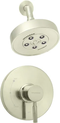 Vista 7 de Speakman SM-1010-P Neo Anystream Cabezal de ducha de alta presión y válvula de equilibrio de presión Combo, cromo pulido