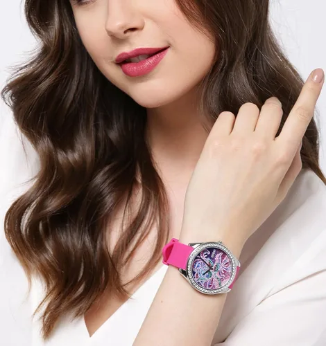 Vista 6 de Guess Trend W0960L1 - Reloj rosa para mujer, Rosa, Movimiento de cuarzo