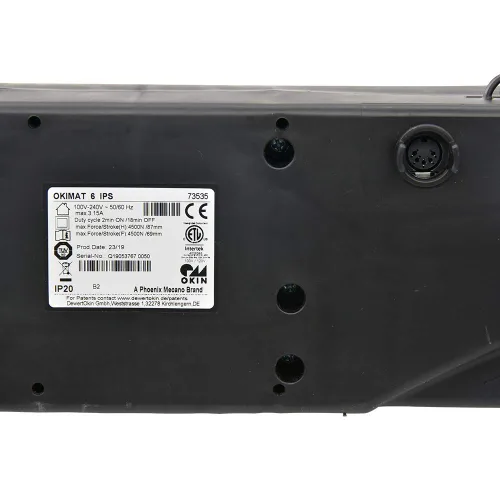 Vista 2 de Actuador de motor de cama ajustable Okimat Hospi&tal con control remoto