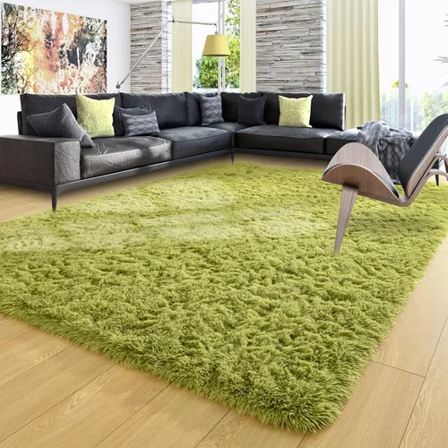 Vista 44 de Ompaa Alfombra Esponjosa, Alfombras de Área Súper Suaves y Peludas para Dormitorio y Sala de Estar - 6' x 9' Alfombra Grande de Felpa Peluda Shag