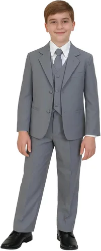 Vista 7 de Avery Hill Traje formal de 5 piezas para niños con camisa y chaleco