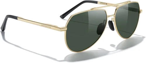 Vista 5 de MERRYS Lentes de sol clásicos Pilot para hombres y mujeres lentes de sol polarizados para conducción con lentes espejados protección UV 400 2283in