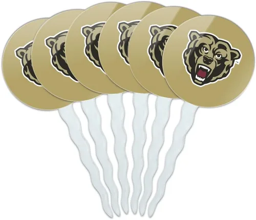 Vista 307 de Abilene Christian - Juego de 6 palillos para cupcakes con logotipo secundario