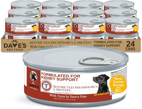 Vista 12 de Dave's Pet Food Soporte renal para perros (estofado de pollo y verduras) – Alimento enlatado húmedo bajo en fósforo y bajo en proteínas