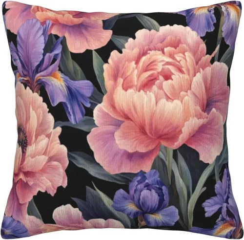 Vista 16 de 2 fundas de almohada de pana, fundas de almohada cuadradas suaves y cuadradas para sofá, sala de estar, 16 x 16 pulgadas