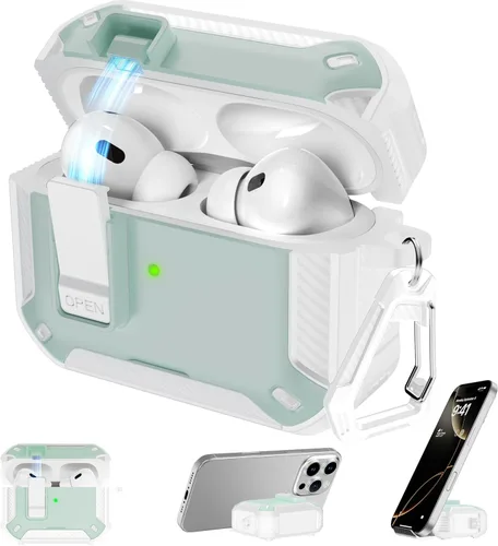Vista 30 de RFUNGUANGO Fundas protectoras para Airpods de 2ª y 1ª generación, color 2º -Blanco