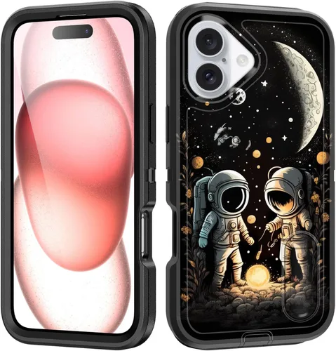 Vista 13 de Funda para iPhone Air con soporte integrado, a prueba de golpes, polvo y caídas, 3 capas, grado militar, funda protectora para iPhone Air de 6.5