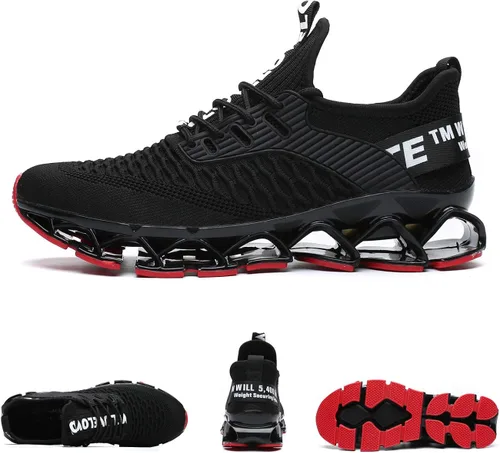 Vista 2 de Zapatos deportivos Chopben para correr, tenis a la moda con red transpirable y suela suave antideslizante, zapatos para caminar casuales y atléticos