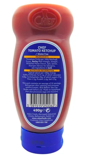Vista 2 de Chef Squeezy Tomate Ketchup Squeezy 17.28 oz