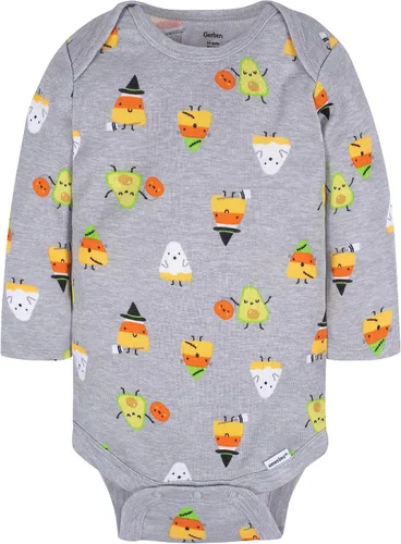 Vista 4 de Gerber Paquete de 3 mamelucos unisex de manga larga para bebé