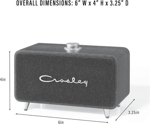 Vista 10 de Crosley CR3049A-AB Stanza - Altavoz Bluetooth portátil, color azul Azul aguamarina