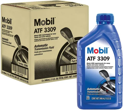 Vista 2 de Mobil 3309 Fluido de transmisión automática, 1 cuarto de galón, caja de 6