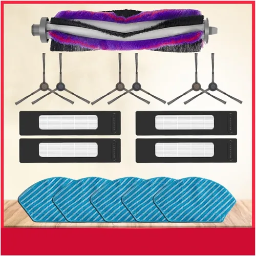Vista 2 de Cepillo lateral principal, filtro HEPA, compatible con Midea M7 PRO /M7 MAX robot aspirador accesorios de repuesto (color : 006)