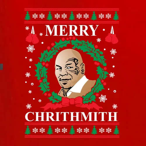 Vista 2 de Wild Bobby Merry Chrithmith Mike Tyson Ugly Christmas Sweater Unisex Crewneck Sweatshirt