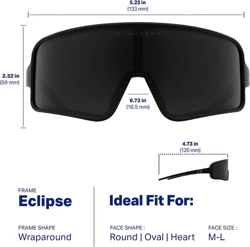 Vista 7 de Blenders Eyewear Eclipse X2 - Gafas de sol polarizadas - Lente envolvente - 100% protección UV - Para hombres y mujeres