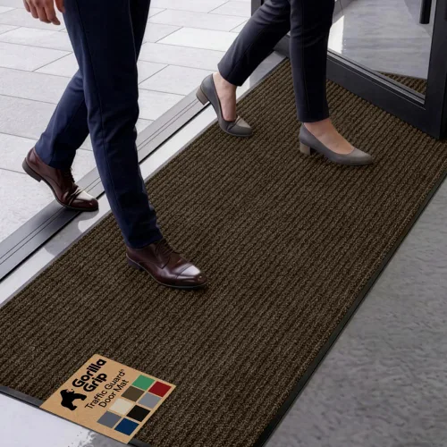 Vista 49 de GORILLA GRIP Traffic Guard - Tapete resistente para interiores y exteriores Negro