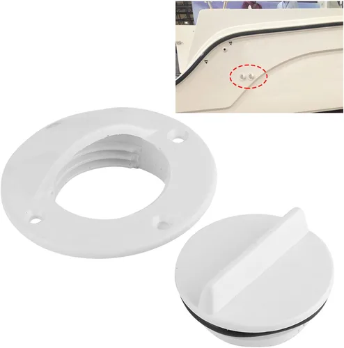 Vista 3 de Válvula universal de drenaje de popa Tapón Bung Tapón Barco Accesorios para Marina, Desagüe de Nylon, Barco, Repuestos de Yate