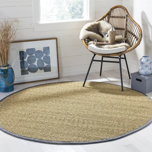 Vista 47 de Safavieh Colección de fibra natural NF115P - Alfombra (fibra natural), color gris, Fibras naturales