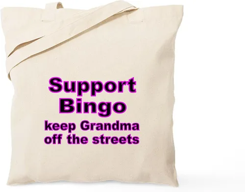 Vista 16 de CafePress Bingo Lingo Tote Bag Natural Canvas Tote Bag, Bolso de compras de tela, Caqui