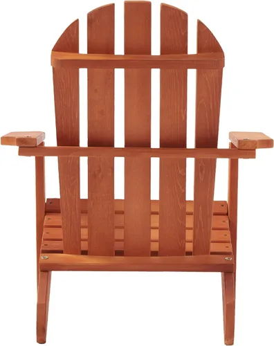 Vista 6 de Silla Adirondack en miniatura de madera maciza Hemlock, tumbona compacta para patio al aire libre, resistente a la intemperie, asiento de hoguera