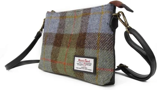Vista 2 de ICObuty Harris Tweed - Bolso bandolera pequeño para mujer, con correa ajustable