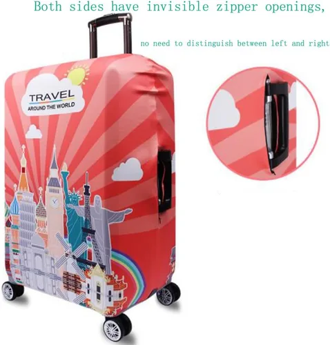 Vista 9 de YEKEYI Funda protectora de equipaje para niña, elástica, funda para maleta, 18-32 pulgadas, Tower