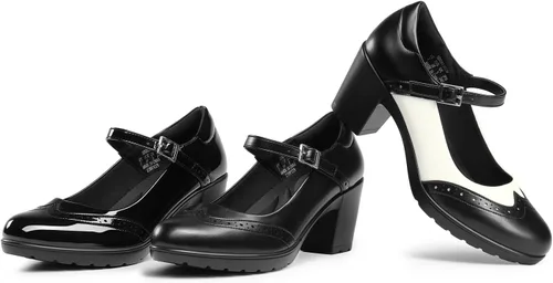 Vista 7 de DREAM PAIRS Zapatos de vestir Oxfords Mary Jane para mujer