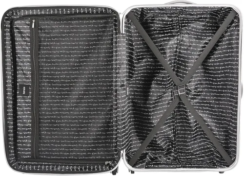 Vista 5 de Kensie Alma - Equipaje rígido con ruedas giratorias para mujer, Plateado), KN-67903-SV