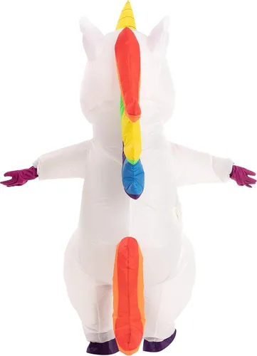 Vista 5 de Disfraz inflable unisex de cuerpo completo con diseño de unicornio para niños