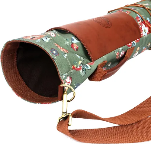 Vista 4 de TOURBON Bolsa de golf de lona para mujer, estuche de transporte de golf de viaje