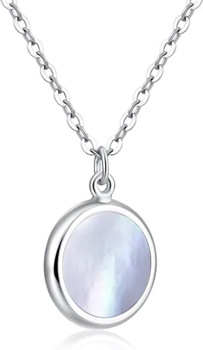 Vista 2 de THELANDA 32 modelos de plata de ley maciza collar colgante 16 "+2" extensor