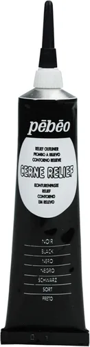 Vista 16 de Pebeo Vitrail, Pintura Dimensional para Contorno en Relieve, Tubo de 20 ml con Boquilla - Negro, 0.68 Oz Líquidas (Paquete de 1)