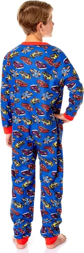 Vista 2 de INTIMO Hot Wheels - Pijama para dormir sin pies para niños