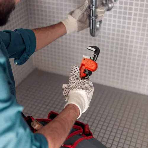 Vista 6 de Jetech Llave de tubo recta resistente de 8 pulgadas, llave de plomero de aluminio ajustable con mandíbula de gancho flotante y mango de vigas en I