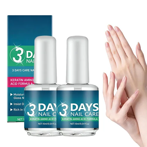Vista 9 de Aceite de cuidado de uñas secas de 3 días, aceite de cuidado de uñas mejorado de 3 días con queratina para fortalecer e hidratar, aceite de cuidado