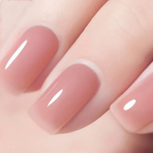 Vista 6 de MEMEDA Esmalte de uñas de gel, laca de uñas LED semipermanente, esmalte de uñas blanco lechoso nude, 0.5 onzas líquidas Negro