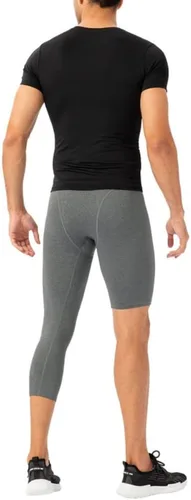 Vista 14 de Pantalones de compresión para hombre, mallas de compresión de una pierna para baloncesto, capri 3/4, leggings atléticos, capa base de secado fresco