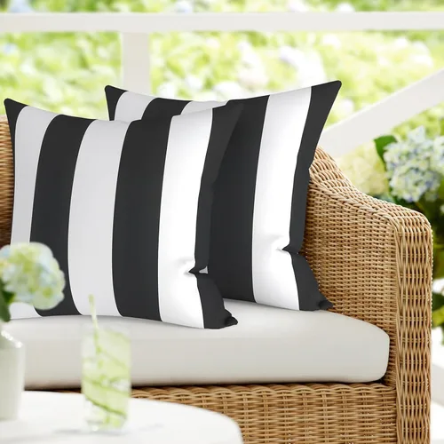 Vista 38 de DYTXIII Paquete de 2 almohadas lumbares impermeables para exteriores con rellenos, 12 x 20 pulgadas, almohada decorativa rectangular para patio
