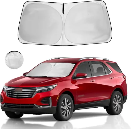 Vista 13 de Parasol para parabrisas, 4 capas, parasol para ventana delantera, bloquea los rayos UV, mantiene el automóvil más fresco