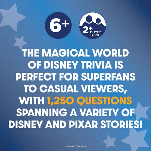 Vista 3 de El Mundo Mágico de Juegos de Trivia de Disney – Juegos de Mesa para la Noche Familiar, Juego de Mesa Multijugador, Juego de Mesa Familiar