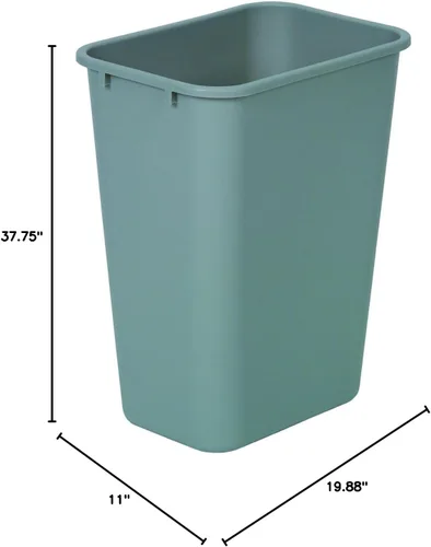 Vista 2 de Wastebasket 41.25QT-Grey, EA, 10-0306 Continental MFG Company Receptáculos de residuos