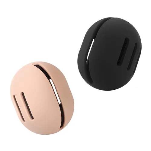 Vista 19 de FERYES Soporte para esponja de maquillaje – Estuche para mezclador de maquillaje de silicona resistente a roturas y ecológico para viajes - Negro