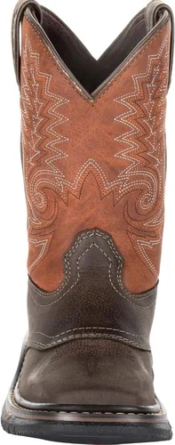 Vista 3 de Rocky Botas Ride FLX Western para niños, Marrón, talla única