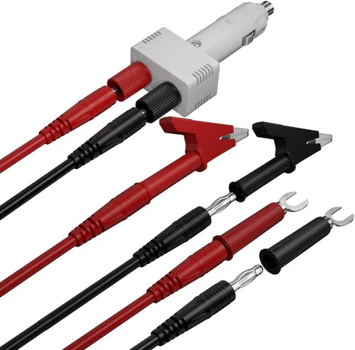 Vista 8 de Enchufe para encendedor de cigarrillos de 12 V a hembra Adaptador de cable de alimentación Kit de cable de extensión Pinzas de cocodrilo